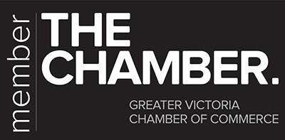 Graphic showing the membership to The Chamber, Greater Victoria Chamber of Commerce